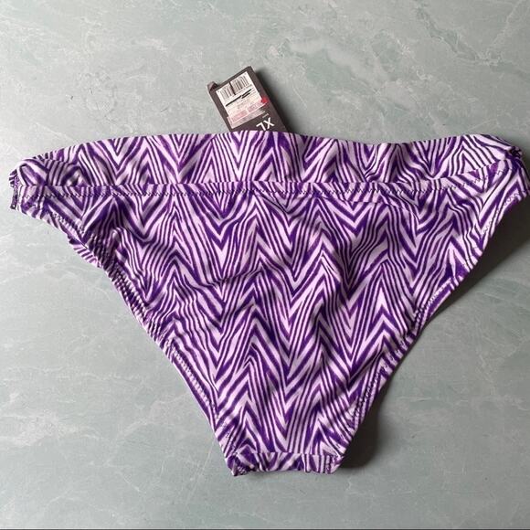 MOSSIMO white purple pattened bikini bottom sz XL - Picture 2 of 4